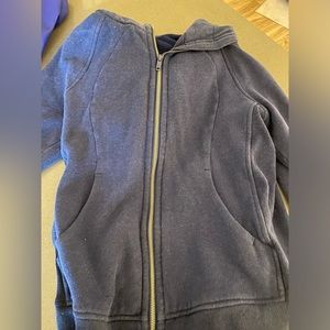 Navy Lululemon Scuba Zip Up Size 8